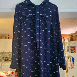 Vintage Basset hound Tommy Hilfiger dress size lg